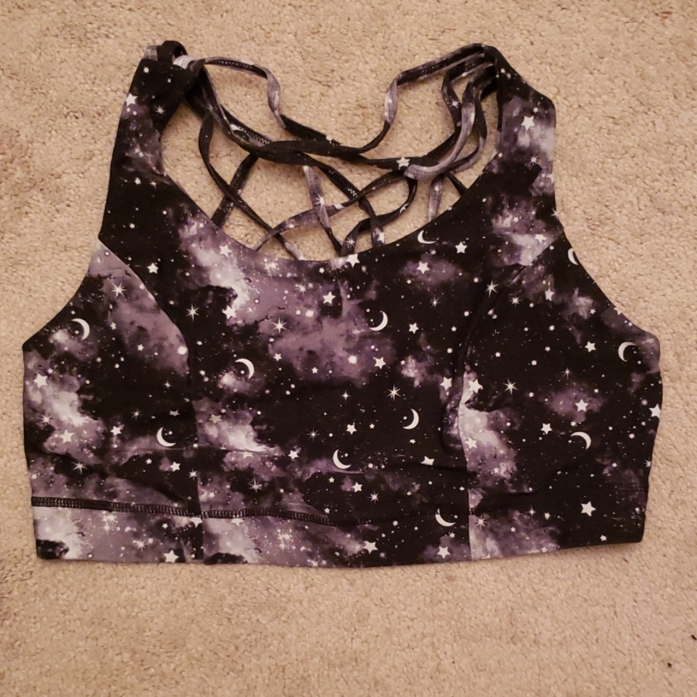 Torrid Space print sports bra